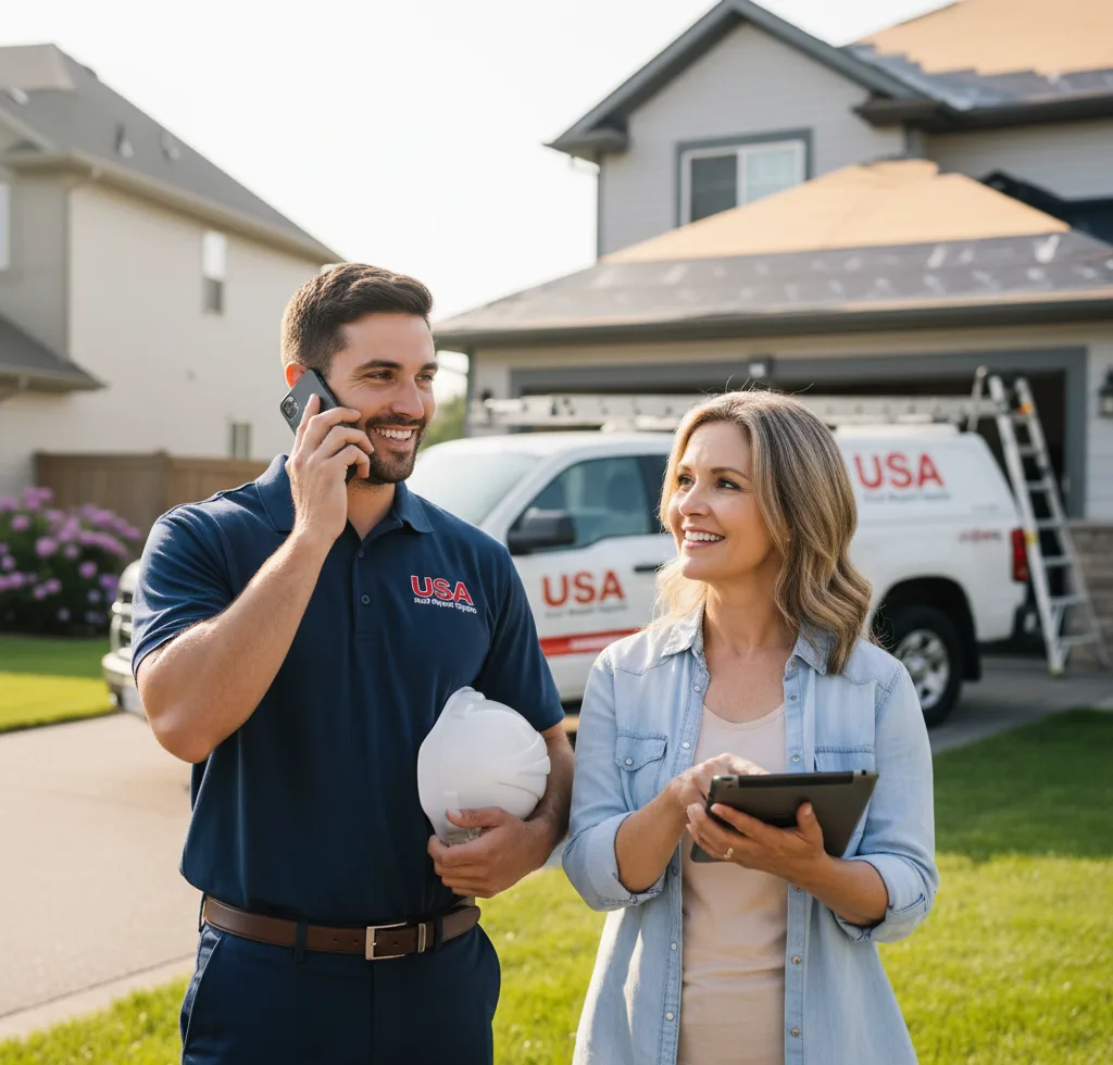 USA Roof Repair Experts customer support in Hockley